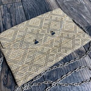 STELLA & DOT Crossbody Shoulder Bag Metallic Gold